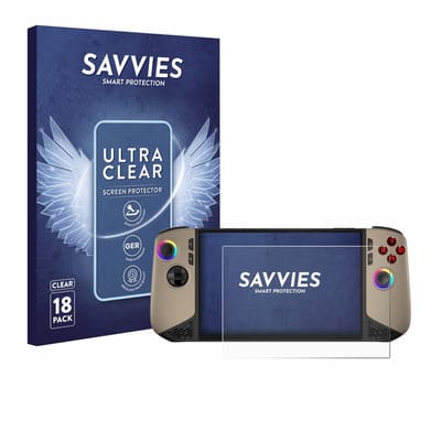 Savvies - Screenprotector voor MSI Claw 8 AI+ - Folie Beschermfolie transparant 18 Stuks