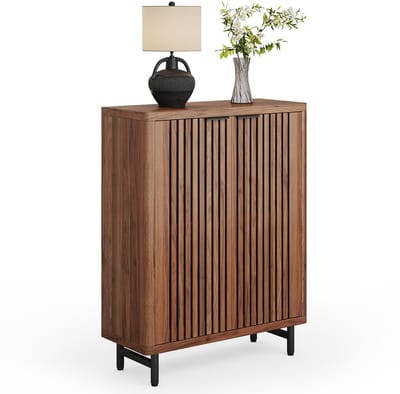 Tribesigns Schoenenkast - 6 Lagen - 85 x 35 x 110 cm - Voor 22 paar Schoenen - Lichtbruin - Schoenenrek Houten - Praktisch Schoenenrek