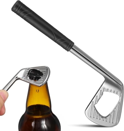 Golf Flesopener van Zinklegering: Golfvormige Flesopener voor Bier, Ideaal voor Feestjes en Keukenaccessoires, Handig Gereedschap voor Bartenders