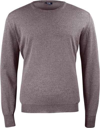 Cutter & Buck Kennewick Crewneck Heren 355406 - Nougat Mélange - L