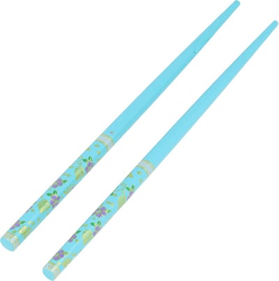 Haarsoires Haarspeld Haarpinnen 18cm - Haarstokjes - Bloemen - Hout - Blauw – Set van 2 - Hair Sticks - Japanse Opsteekstokjes - Haaraccessoire voor Opsteekkapsel - Sierpinnen voor Opsteekkapsels - Hair Pins