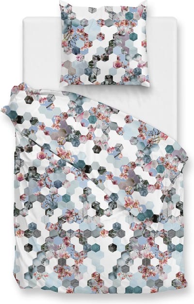 Zohome Vanessa Dekbedovertrek - Eenpersoons - Flanel - 140x200-220cm - Multi