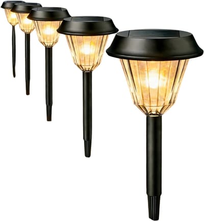 CRLYN® Tuinverlichting op Zonne Energie - Solar Buitenlampen - Zwart