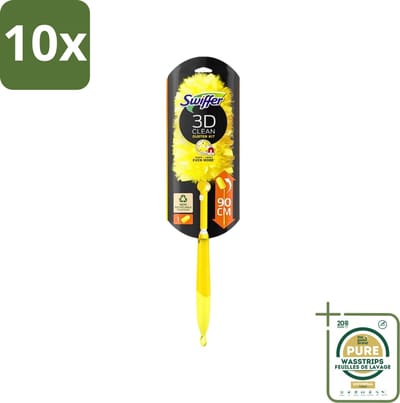 10 x Swiffer - Duster XXL - Telescopische Plumeau - 360° Stofverwijdering - Handvat + 1 Doek - Grootverpakking - Stofverwijdering - Stofdoek - Stofdoekje - Stofvrij - Stofvrij Interieur