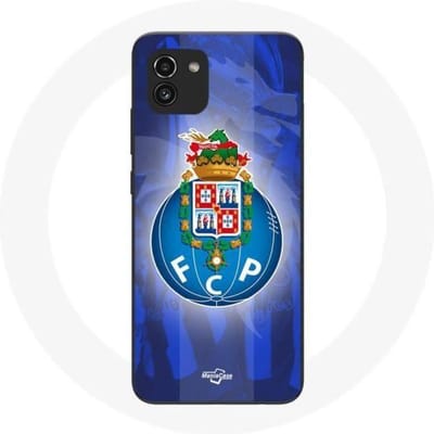 Coque - maniacase - Samsung Galaxy A03 - Souple - Protection - Porto fond bleu Portugal noir