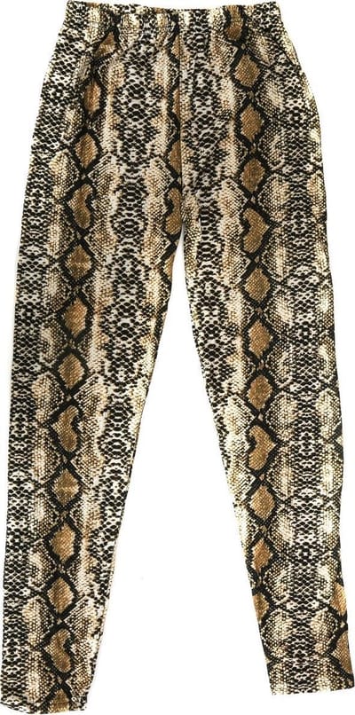 Legging Slang - Bruin - Volwassenen - One Size Elastisch