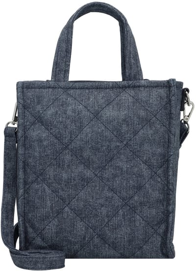 TOM TAILOR Schoudertas Handtas Wanessa Zip Tote Bag Denim Blue Blauwgrijs