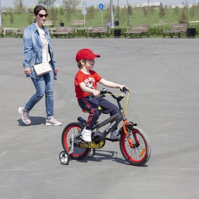 Support Wielen voor Fiets voor Kinderen - Stabilisatoren voor Kinderfiets - Hulpwielen voor Fiets - Training Wielen voor 12 14 16 18 20 Inch Universeel Zilver