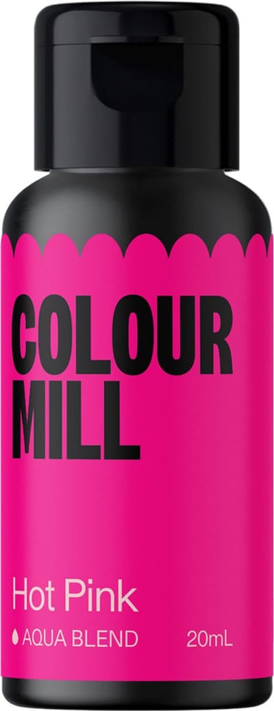 Colour Mill Aqua Blend Voedingskleurstof op Waterbasis - Hot Roze - 20 ml