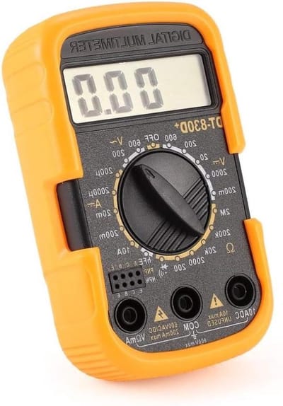 Digitale Multimeter - Spanning Tester - Elektrische Metingen - Draagbaar Ontwerp - 105x62x32mm - Zwart Oranje