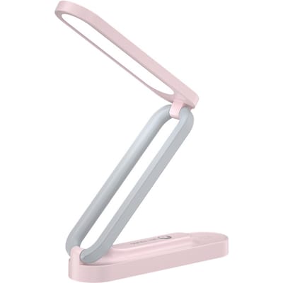 Opvouwbare bureaulamp Bureau Slaapkamer Nachtkastje Lamp Student Lezen Oogbeschermer Bureaulamp Oplaadbaar roze
