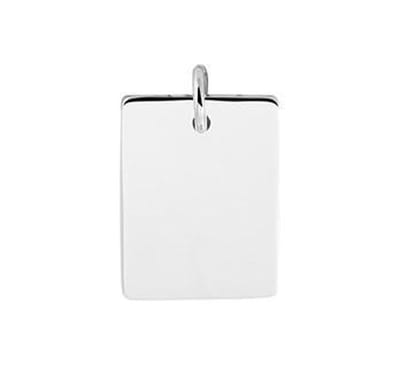 zilver gerhodineerd graveerhanger 1332650