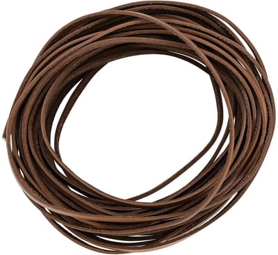 vidaXL - Leren - riem - 1 - Bruin - 200 - x - 0,8 - cm - Leer