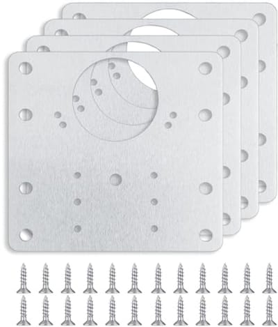 Kledingkast Scharnieren Reparatieset - 4 Stuks Roestvrijstalen Scharnieren voor Meubels en Kastdeuren