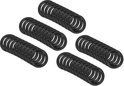 12 mm x 8 mm x 2 mm nitril rubber O-ringen x 50 stuks ronde afdichting sluitring voor kraan sanitair reparatie afdichting verbinding [zwart]