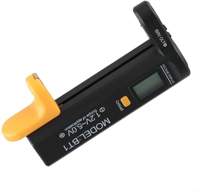Batterij Tester - Accu Controle - Apparaten Controleren - Universele Compatibiliteit - Compact Formaat - Zwart
