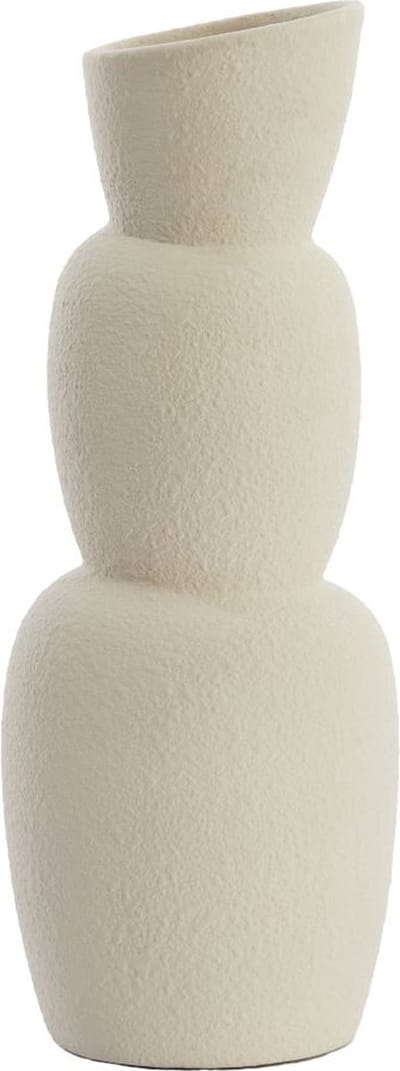 Light & Living Vaas Ø19x46,5 cm ARAM keramiek crème
