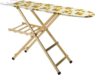 Houten Strijkplank - Strijktafel Inklapbaar - Efficiënt Strijken - Verstelbaar In 3 Posities - 118 x 34 x 92 cm