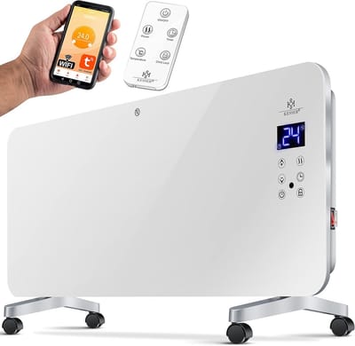 Elektrische Glasconvector Verwarming 2000W met Touchscreen en Wifi App Bediening