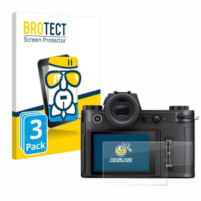 Screenprotector 3 Stuks voor Leica SL3 / SL3-S (Display + Schouderdisplay) Beschermglas transparant