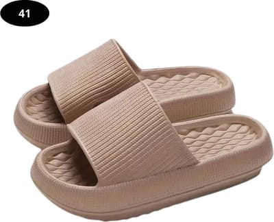 Livano Badslippers Dames - Comfortabel - Flip Flops - Sauna - Zomer - Beige - Maat 41