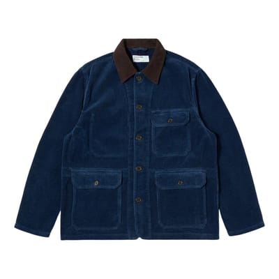 jas Universal Works utility jacket gerecycled indigo koord - indigo