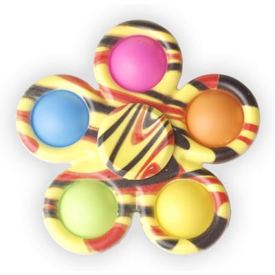 Fidget Spinner Sensorische Pops Vingerspeelgoed Tie Dye Eenvoudige Druk Bubbel Handspinner Voor ADHD Autisme Angst Stressverlichting Cadeaus
