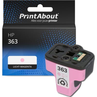 PrintAbout huismerk Inktcartridge 363 (C8775EE) Licht-magenta Geschikt voor HP