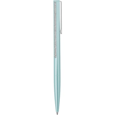 Swarovski Crystal Shimmer Pen 5678190 | blauwe balpen met kristallen, blauwe lak en zwarte inkt | elegante glinsterende stijl