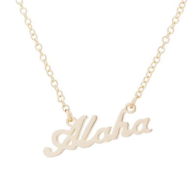 24/7 Jewelry Collection Aloha Ketting - Hawaii - Hawaï - Goudkleurig