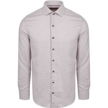 Suitable Overhemd Print Rood Hook - Maat 38 - Heren - Overhemden Formeel