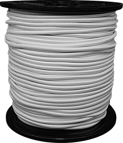 Elastiekkoord - 100mtr - 4mm - wit - haspel - elastisch koord
