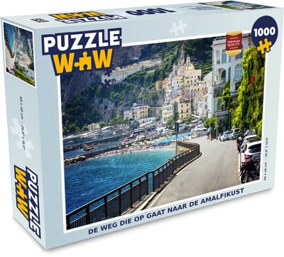 Puzzel De weg die op gaat naar de Amalfikust - Legpuzzel - Puzzel 1000 stukjes volwassenen