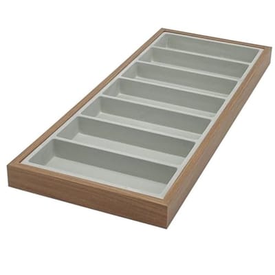 Houten Plank voor 7 Brillen - Brillenkoffer en Presentatie