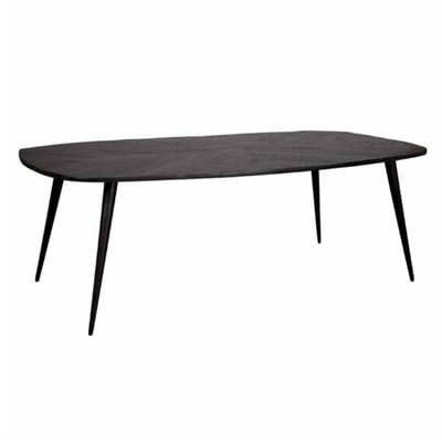 Tower Living Eettafel Giovanni - Rechthoek Zwart Hout - 200x110x78cm