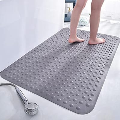 Antislip douchemat voor binnen | Antischimmel rubberen douchemat voor ouderen, zwangere vrouwen en kinderen | Grote douchemat 80x80cm