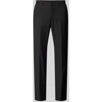 Pantalon met persplooien en achterzakken