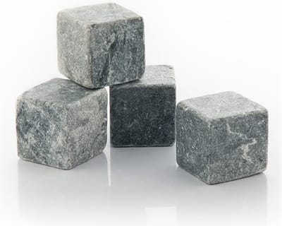 *** 12x Whiskey koelstenen 2,5 cm - ijsblokken / Whiskey stenen - Whiskey Stones - Lichtgrijs - van Heble® ***