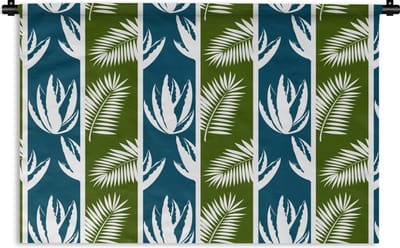 Wandkleed - Wanddoek - Bladeren - Tropisch - Design - Hawaii - 180x120 cm - Wandtapijt