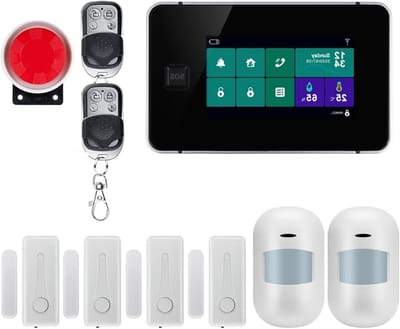 Smart Alarmsysteem - Inbreker Kit - Huis Beveiligen - Full Touch Bediening - APP Bediening - Zwart