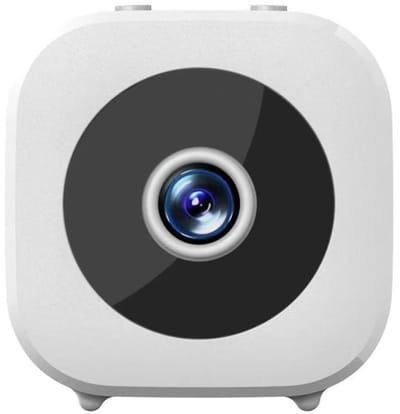 Camera - Mini Spionagecamera - Draadloze Wi-Fi - Beveiligingscamera voor thuis - 1080p HD - Kleine kamer - Met nachtzicht, geschikt voor binnen- en buitengebruik, wit