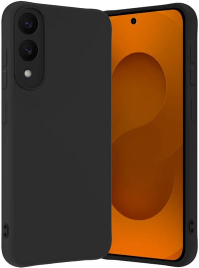 Hoes - Geschikt voor Samsung Galaxy S25 Edge - Sterk & Shockproof - Hoesje Cover - Siliconen Case - Zwart