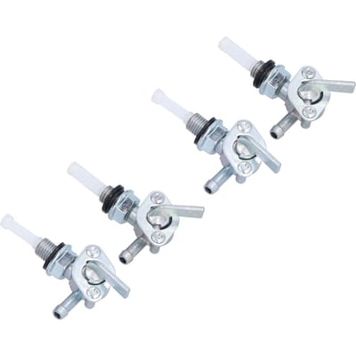 4pcs Robinet d'arrêt de réservoir de carburant Highfine Générateur Réservoir d'essence Vanne de commutation de carburant pour Générateur à essence 28‑1783‑v white