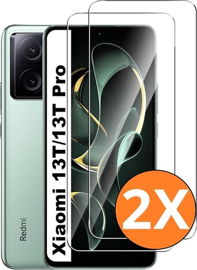 Screenprotector Geschikt voor Xiaomi Mi 13T / Xiaomi 13 Pro screenprotector Beschermglas Xiaomi 13T / Xiaomi 13 Pro – gehard glas tempered glass – 2 Stuks