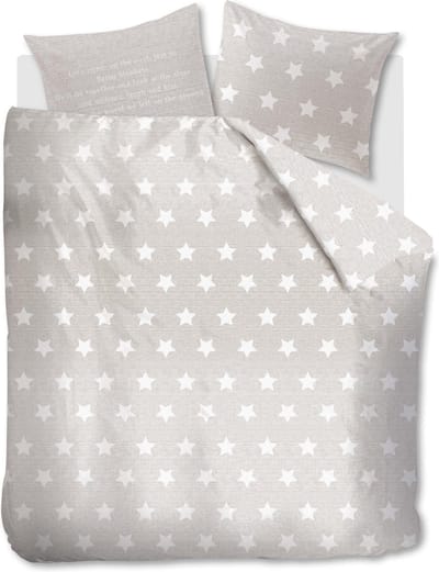 AHWM Starry Sky Dekbedovertrek - Eenpersoons - 140x200/220 cm - Natural