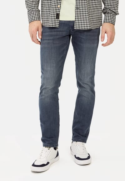 camel active fleXXXactive® 5-Pocket Slim Fit Denim - Maat menswear-32/30 - Blauw