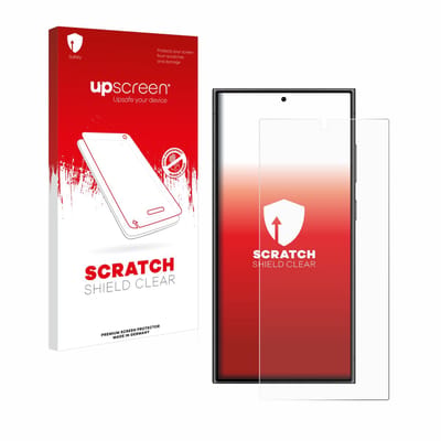 upscreen - Screenprotector voor Samsung Galaxy S24 Ultra - Folie Beschermfolie transparant