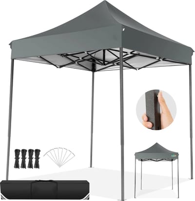 Paco Goederen® partytent - 2X2M Professional Pop Up - Opvouwbare Partytent - Verstelbaar in Hoogte - UV-bestendig en Waterdicht