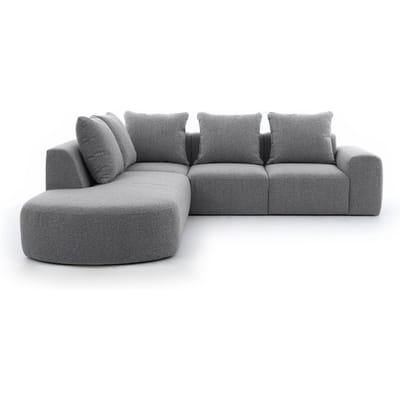 Hoekbank Arrezzo Big links bouclé | NADUVI Collection