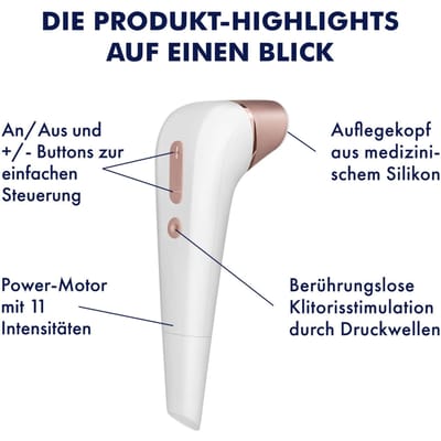 Satisfyer 2 Next Generation clitoriszuiger met 11 intensiteitsniveaus voor contactloze stimulatie, oplegvibrator met batterijwerking, waterdicht